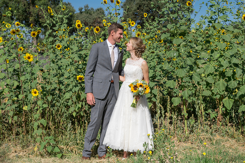 Sunflower themed wedding 