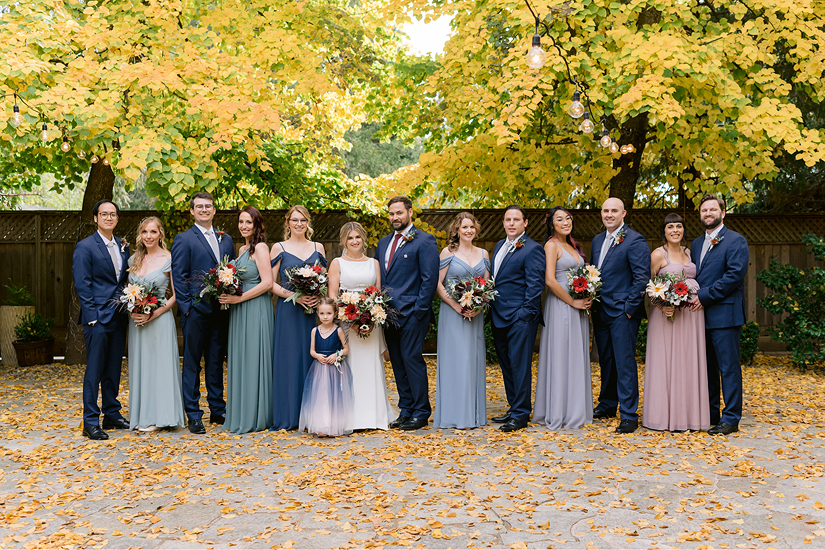 Fall season Wedding photos at Forest House Lodge