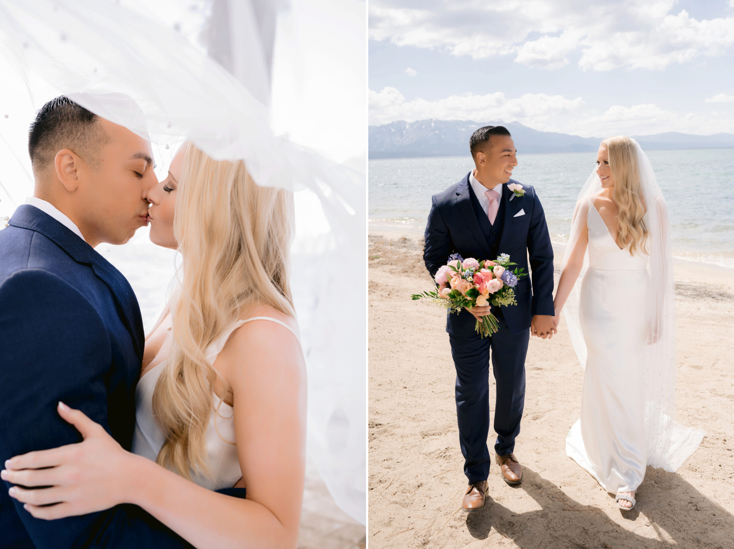Tahoe Beach Retreat Wedding Photography