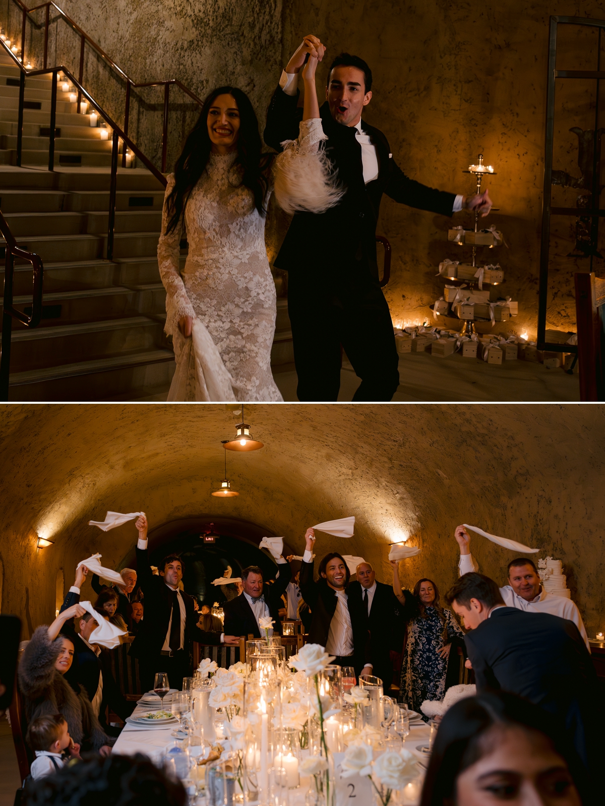 Wine cave reception  Wine cave reception