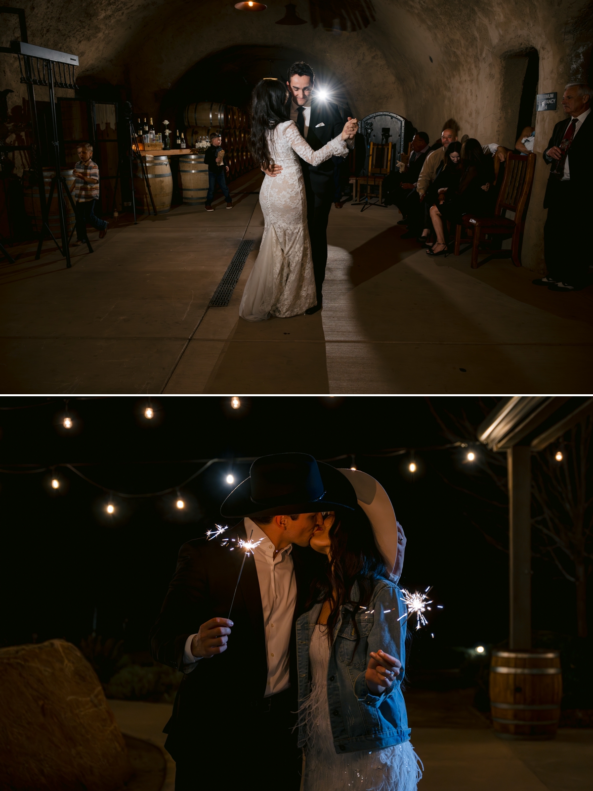 Wine cave receptin at Helwig Winery Wine cave receptin at Helwig Winery