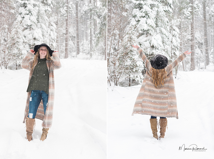 Snow Portraits | Oak Ridge, Ponderosa, Folsom High Senior Portraits ...