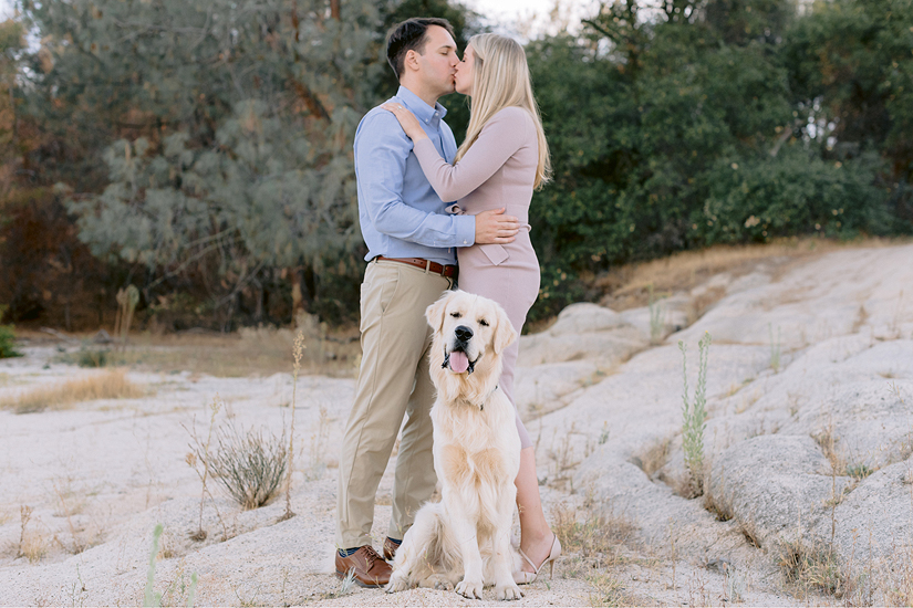 Folsom Engagement Portraits with Dog