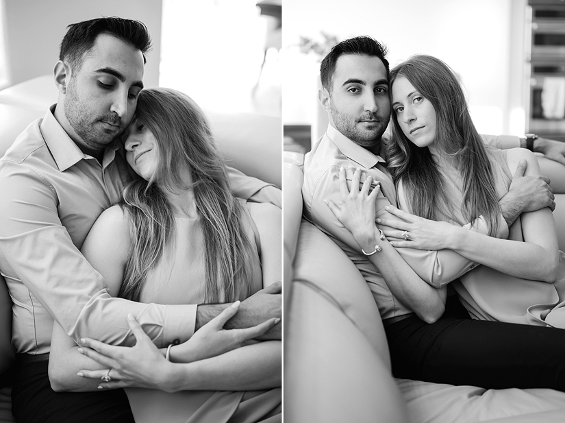 At Home Engagement Photography