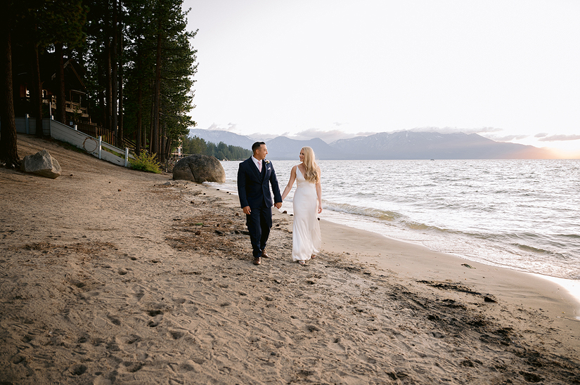 Tahoe Beach Retreat Wedding